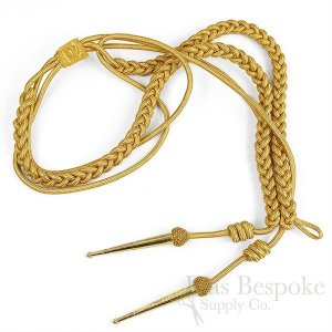 KENDRICK Mylar Braided Aiguillette with Mesh & Metal Tips