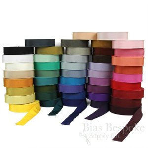 VERA 2" Cotton & Viscose Petersham Grosgrain Ribbon, Made in Italy