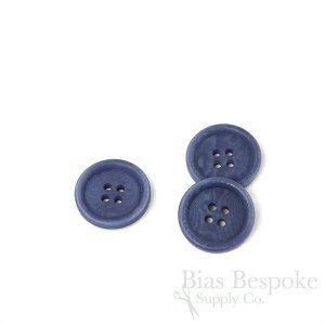 LUCA Classic Matte Faded Denim Blue Corozo Suit Buttons, Made in Italy