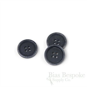 LUCA Classic Matte Navy Blue Corozo Suit Buttons, Made in Italy