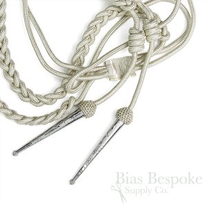 KENDRICK Mylar Braided Aiguillette with Mesh & Metal Tips
