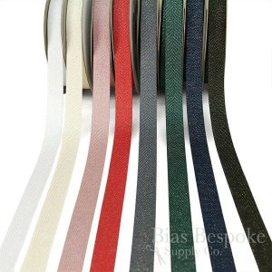 CHITA 5/8" Wide Twill Tape with Lurex