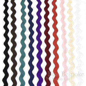 DEJA 14mm Viscose-Rayon Ric Rac Trim, Made in Italy