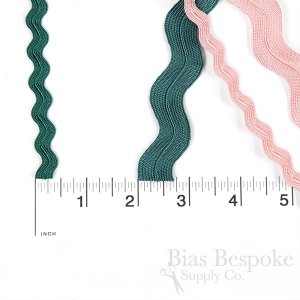 DEJA 14mm Viscose-Rayon Ric Rac Trim, Made in Italy