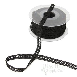 RAYA 3/8" Luminous Eyelet Trim, Made in Germany
