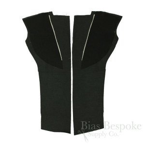 TC-2046 Black Chest Fronts for Single Breasted Jackets