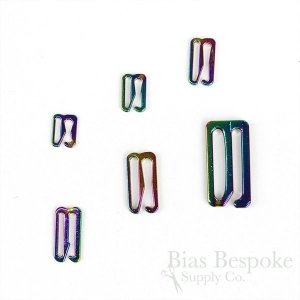 Rainbow Metal Hooks for Lingerie-Making