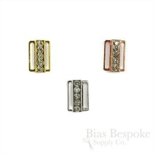 Rhinestone Lingerie Buckles, 15mm