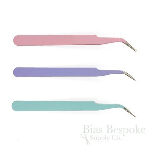Colorful Bent Point Tweezers for Sewing and Crafts