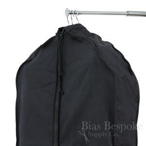 CT3 100% Cotton Canvas Gusseted Garment Bag, Short Length for 4-5 Suits