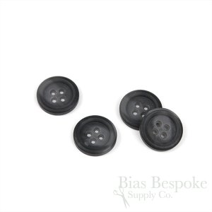 IDRIS Oversized Matte Charcoal Gray Coat Buttons, Made in Italy