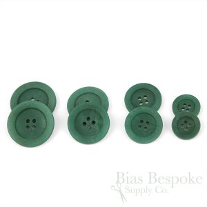 GAGE Chic Dark Green Corozo Buttons, Made in Italy