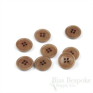 STROM Caramel Brown Corozo Suit and Overcoat Buttons, Made in Italy