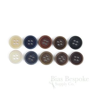 LUCA SHIRT 1/2" Classic Matte Corozo Buttons, Made in Italy