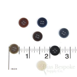 LUCA SHIRT 1/2" Classic Matte Corozo Buttons, Made in Italy