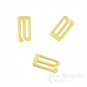 Gold Colored Metal Hooks for Lingerie-Making