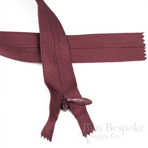 24" Invisible Size #5 Closed End Zippers, Bias Bespoke Brand