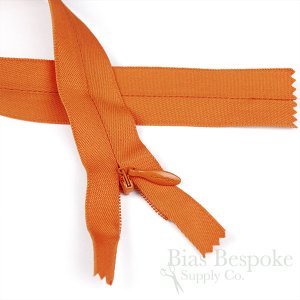 12" Invisible Size #5 Closed End Zippers, Bias Bespoke Brand