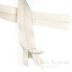 24" Invisible Size #5 Closed End Zippers, Bias Bespoke Brand
