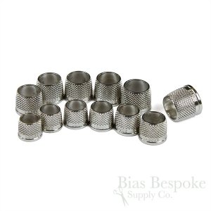 LOCKE Nickel-Plated Bronze Open End Tailor's Thimbles, Made in New Zealand