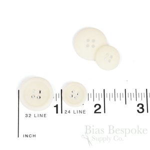 LUCA Classic Matte Undyed Corozo Suit Buttons, Made in Italy