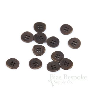 EMMETT Simple 20 Line Corozo Shirt Buttons, Made in Italy