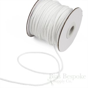 GWINN Twisted Cotton Cord, White Color, 50 Yard Roll