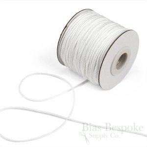 GWINN Twisted Cotton Cord, White Color, 50 Yard Roll