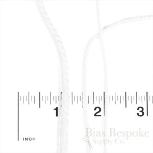 GWINN Twisted Cotton Cord, White Color, 50 Yard Roll