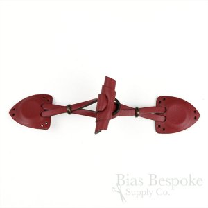 7" Genuine Leather Toggle Closures, Made in Italy