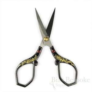 Gunmetal, Gold & Ruby Snips for Embroidery