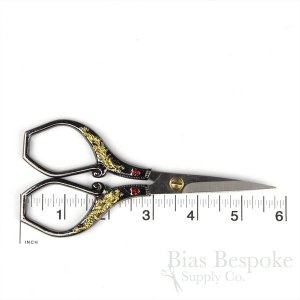 Gunmetal, Gold & Ruby Snips for Embroidery