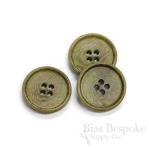 CULLEN Refined Olive Green Corozo Buttons, Made in Italy