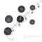 Dignified Gray-Blue Buffalo Horn Jacket Buttons, Matte Finish