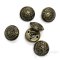 Lightweight Antique Brass Coat of Arms Buttons in Two Sizes