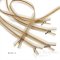 16" Transparent Invisible Zippers with Silver Pullers, Size #3, Bias Bespoke Brand