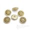 CARISMA Matte Gold Rimmed Filigree Buttons