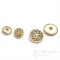 CARISMA Matte Gold Rimmed Filigree Buttons