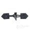 Real Horn & Bonded Black Leather Toggle Closures, Made in Italy