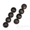 ELLIS Brownish Black First-Class Genuine Horn Suit Buttons, Made in Germany
