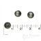 CROCKETT Western Star Buttons in Antique Silver, 30 Line