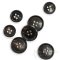 ELLIS Brownish Black First-Class Genuine Horn Suit Buttons, Made in Germany