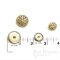 CARISMA Matte Gold Rimmed Filigree Buttons