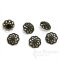 NIXI Antique Brass Spirograph Filigree Buttons