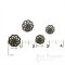 NIXI Antique Brass Spirograph Filigree Buttons