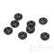 SHERLOCK Black Horn-Effect Buttons, Made in Italy