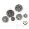 LIONHEART Detailed Antique Silver Coat of Arms Buttons, Made in France