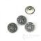 LIONHEART Detailed Antique Silver Coat of Arms Buttons, Made in France