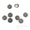LIONHEART Detailed Antique Silver Coat of Arms Buttons, Made in France