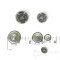 LIONHEART Detailed Antique Silver Coat of Arms Buttons, Made in France
